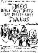 1000 Hertz presents: Theo + Hills Have Riffs + Sam Barton Live! + SWLLWS image