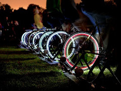 Pedal powered film screening image