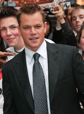 Matt Damon, Bourne Ultimatum Premiere in Leicester Square