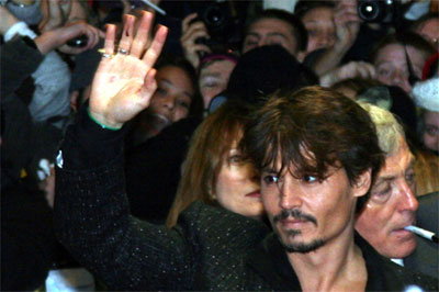 Johnny Depp, Sweeney Todd Premiere in Leicester Square