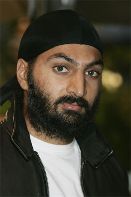 Monty Panesar, Tropic Thunder Premiere in Leicester Square