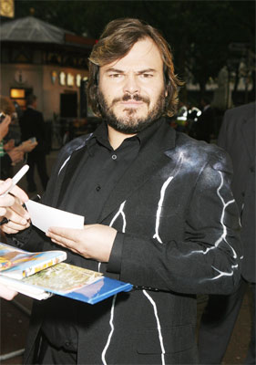 Jack Black, Tropic Thunder Premiere in Leicester Square