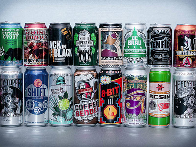 Craft beer by the can image
