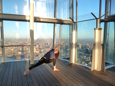 The Highest Yoga Class in London  picture