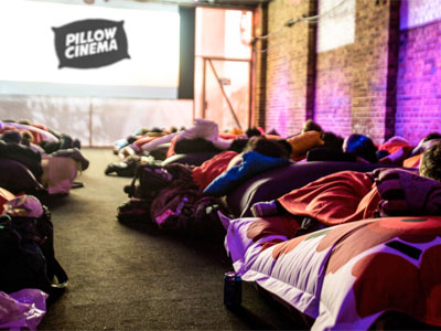 Snuggle up to catch a film at Pillow Cinema image