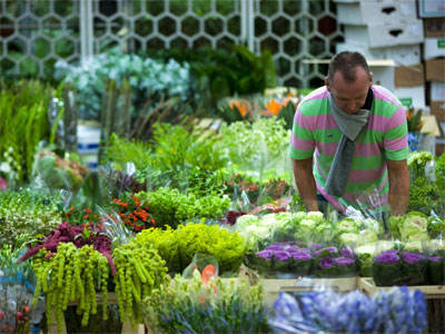 Buy flowers at London's best flower market image