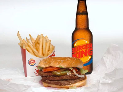 Supersize your Whopper... with a beer image
