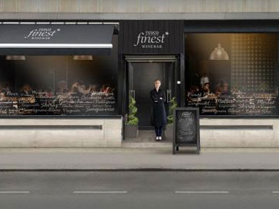 Drink wine at Tesco's first wine bar  image