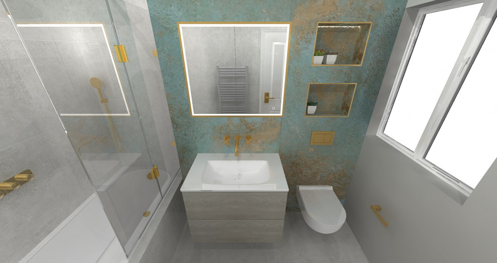 green bathroom design
