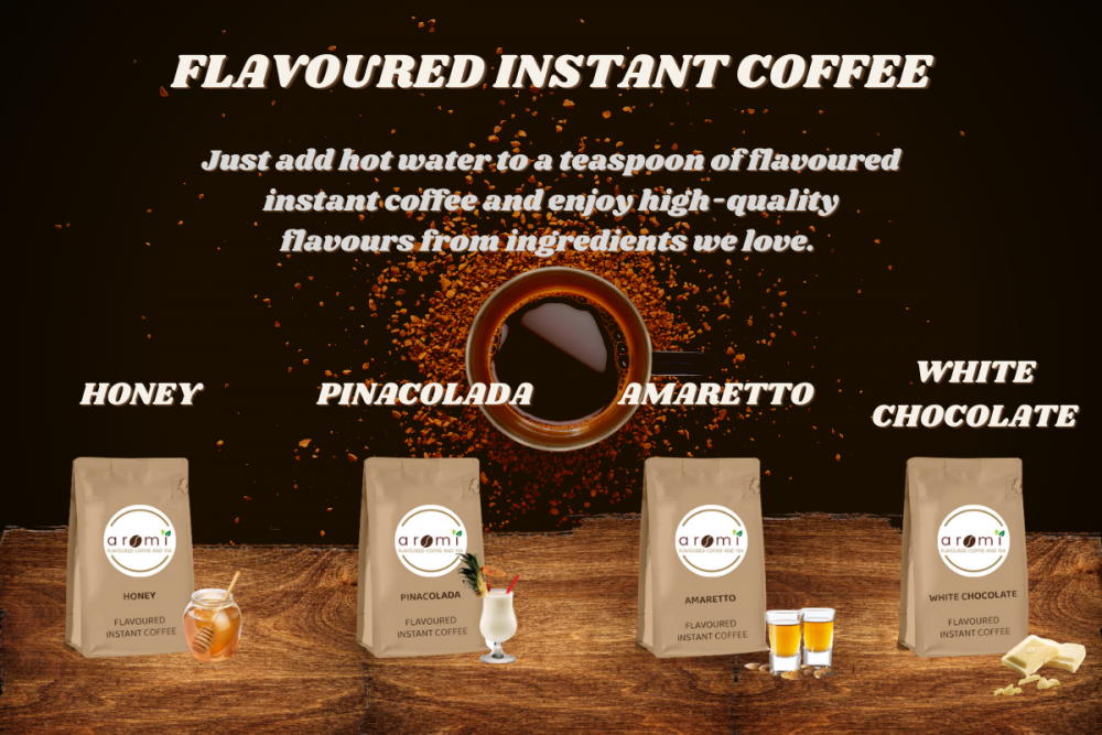 Flavoured instant coffee