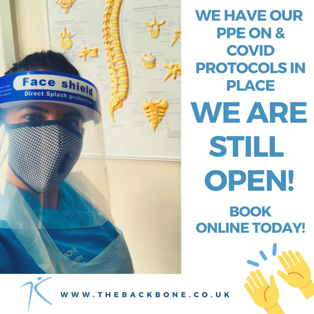 PPE ON, We are still open through lockdown.