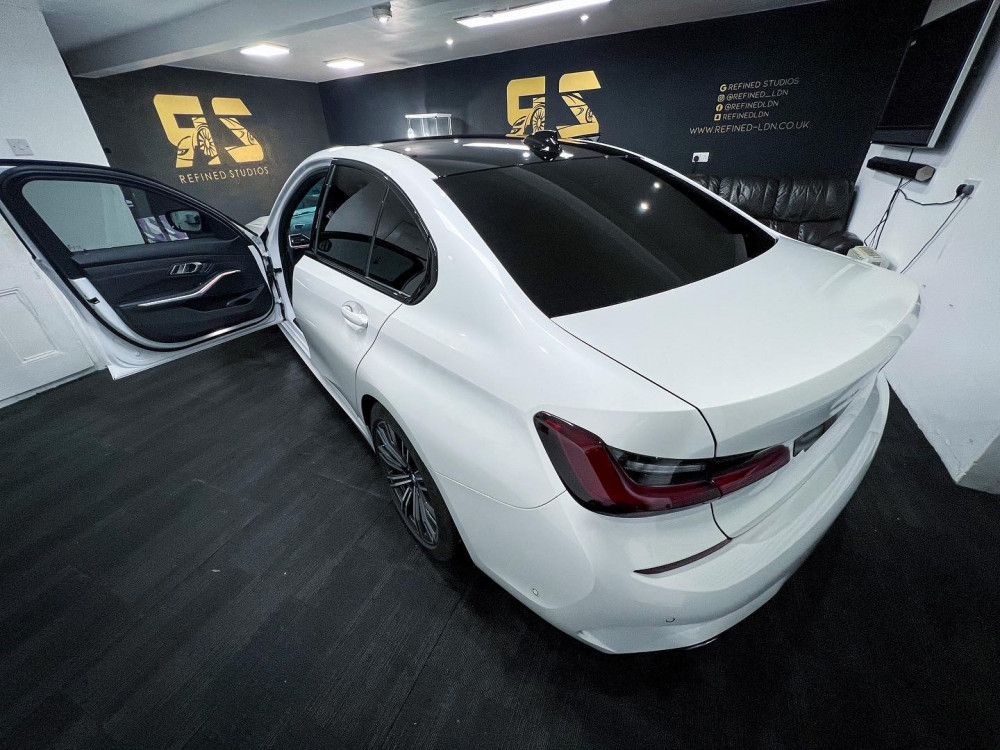 windows tinted, roof wrap, light tinted