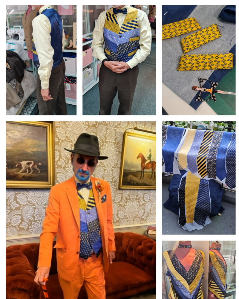 Wonderful waistcoats made from ties