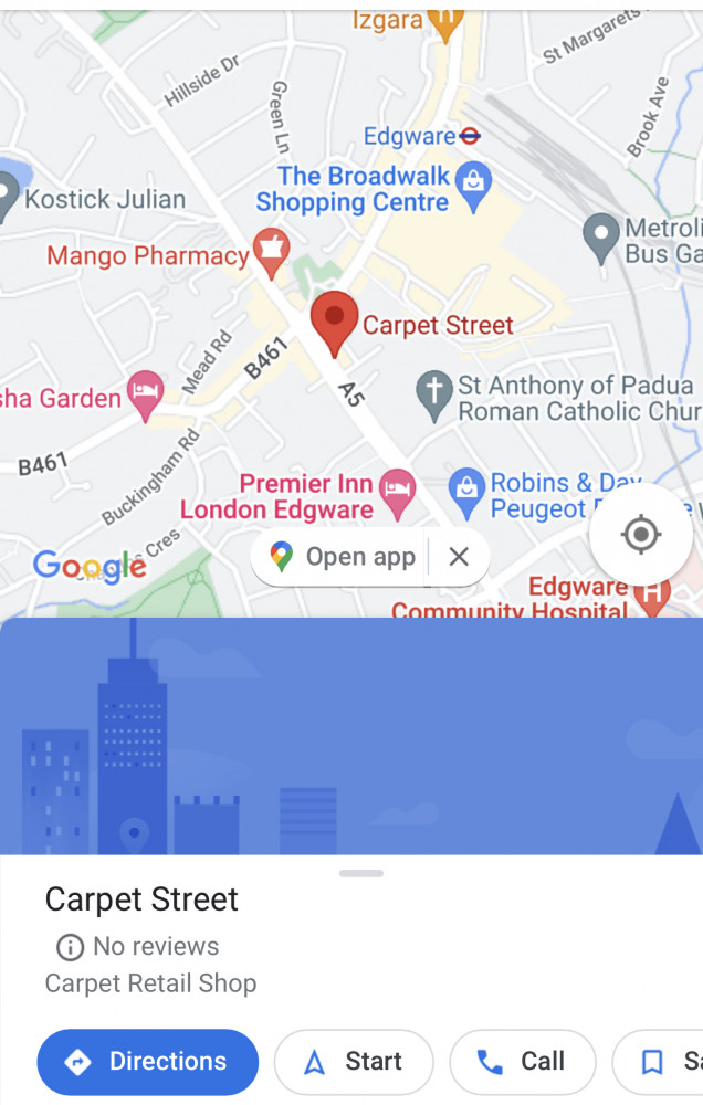 Our shop is opposite Lidl & 5 minutes walk from Edgware station