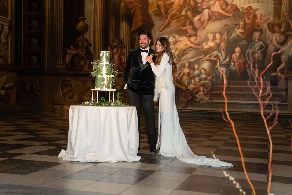Wedding cake at Painted Hall, Old Royal Naval College