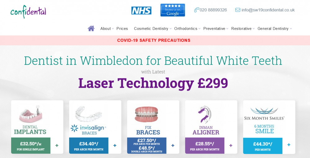 SW19 Confidental Dental Clinic Banner Image 2