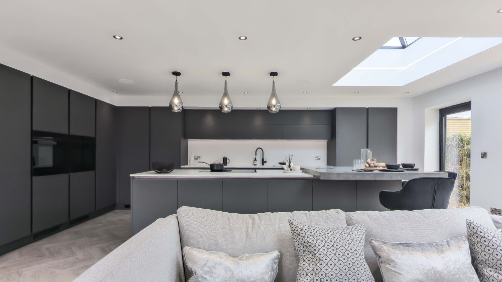 Cosmo Grey Handleless Kitchen by Urban Myth