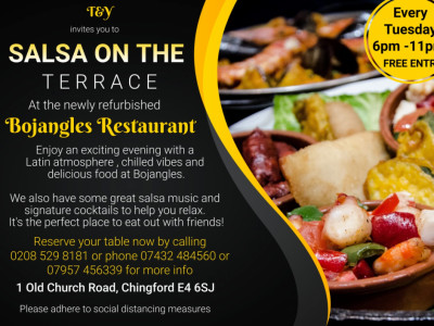 Salsa on the Terrace – A Refined Dining Experience at Bojangles in Chingford. image