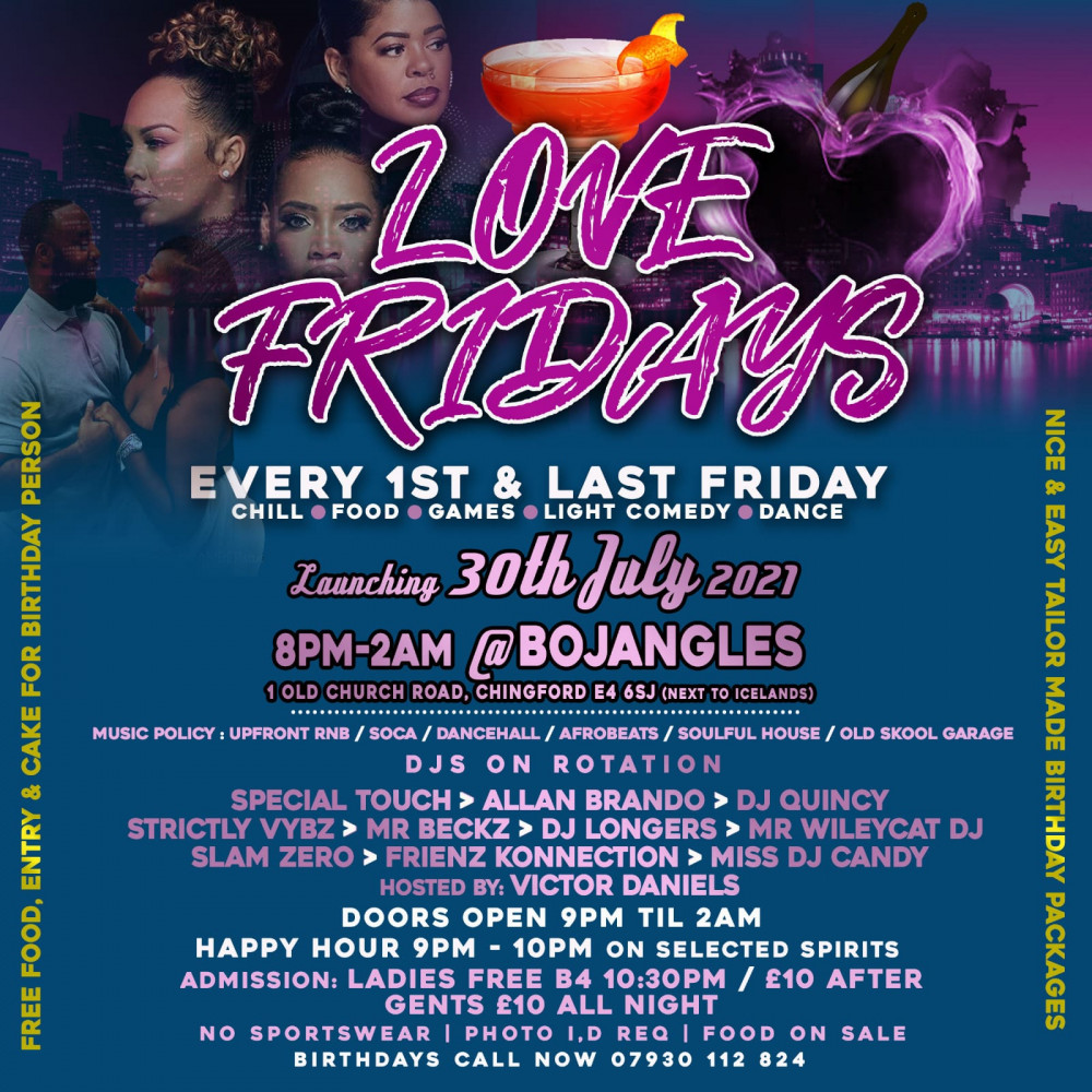 Love Fridays at Bojangles – Your Ultimate Friday Night Out in Chingford! image