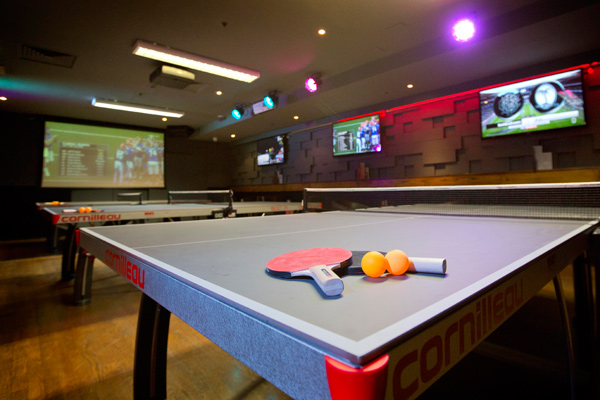 Ping Pong Tables in the Dance Floor