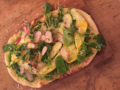 Wood fired pizza at Heist