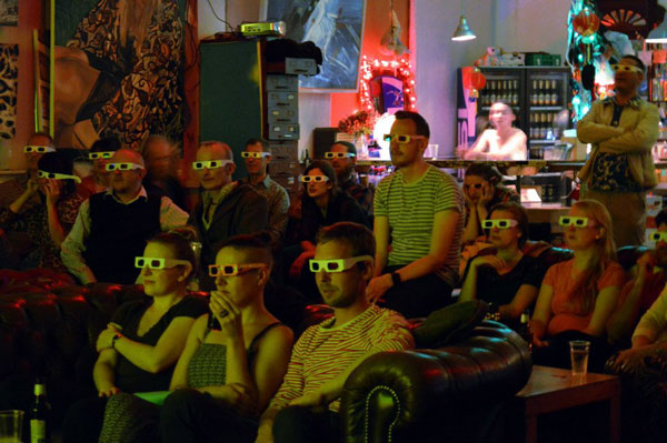 Audience of 3D film at Properganda