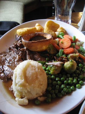 Sunday roast -leg of lamb