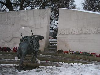 Animals in War Monument. image