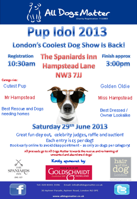 All dogs matter – Pup Idol Celebrity event image