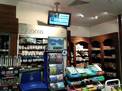 Convenient London advertising at the convenience store image