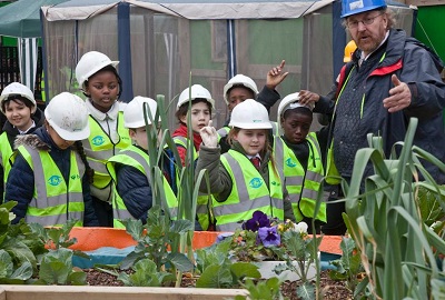 Kids in London - Yurts, bees and outside eating at The Skip Garden in King’s Cross image