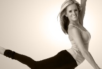 Stretching the pointe at Xtend Barre class at Dance Works in the West End image