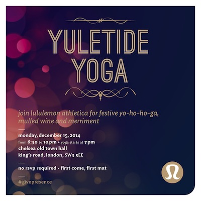 Festive Yoga with Lululemon Today image