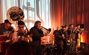 Renegade Brass Band and Renegade Jeeps at Brunel Museum Thames Tunnel Shaft image