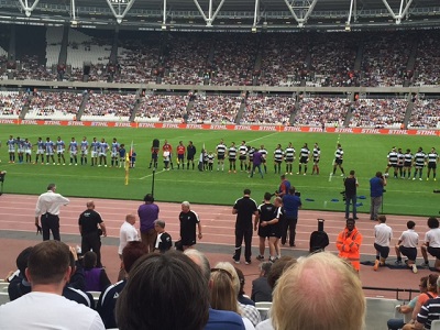 First ever rugby match at the Olympic Stadium - Rugby World Cup warm up image