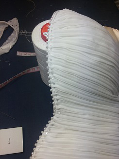 Bridal dress embroidery
