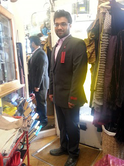 Business suit alteration