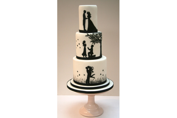 Three tiered cake