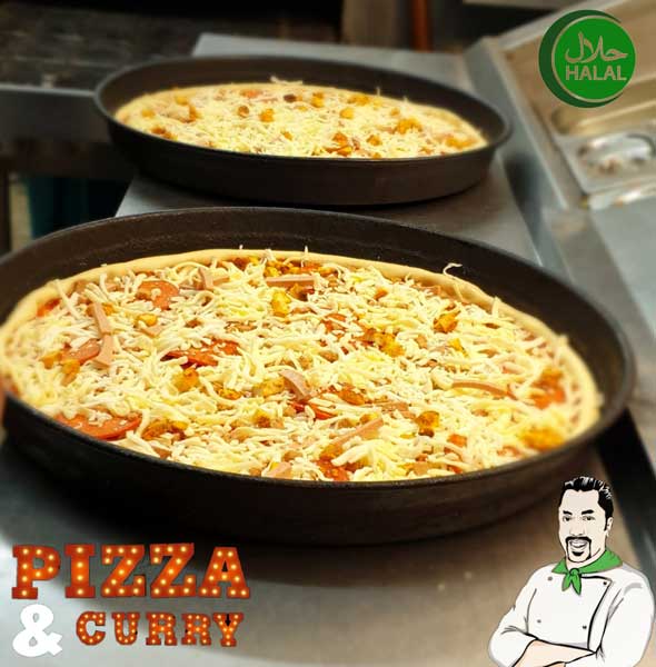 Freshly baked pizzas everyday to or