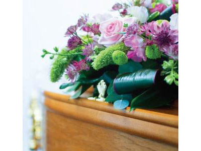 Coffin & Flowers