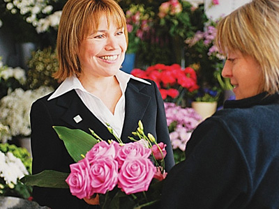 Choosing flowers