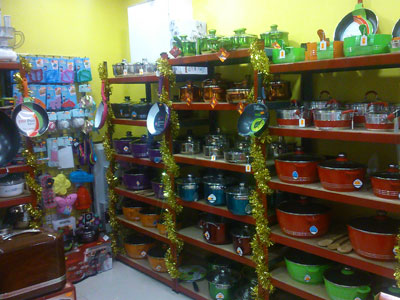 a view inside the store