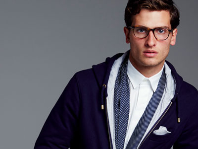 The Grey Stripe in Navy (Gold Editi