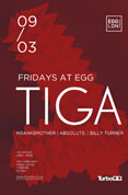 Win 1 of 5 pairs of tickets to Egg London's party Fridays at Egg: Fridays at Egg: Tiga, Krankbrother, Absolute and Billy Turner image
