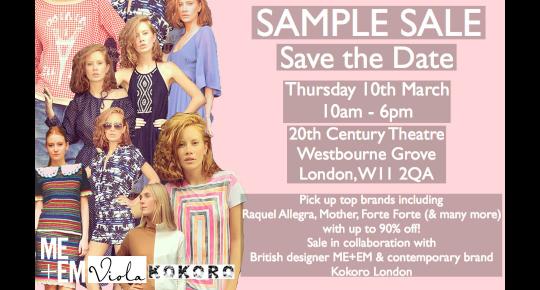 Multi Brand Viola Boutique, ME+EM, Kokoro London Sample Sale image