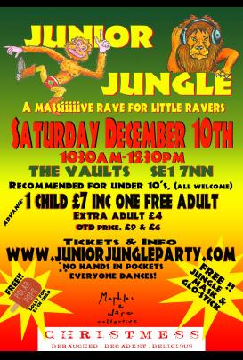 Junior Jungle Rave at The Vaults image