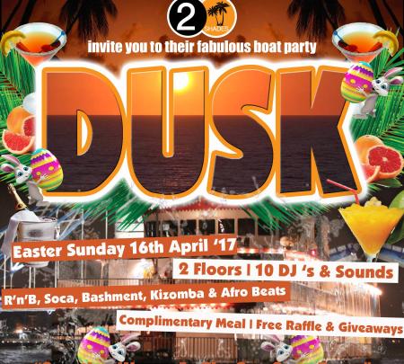 DUSK - "Easter Boat Party with 2 Rooms of Caribbean Vybz !" image