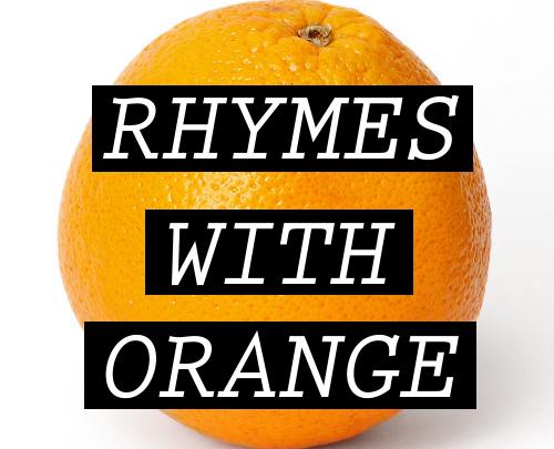 Rhymes with Orange - Stand up poetry with a punch image