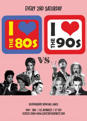 I love the 80s vs 90s Party image