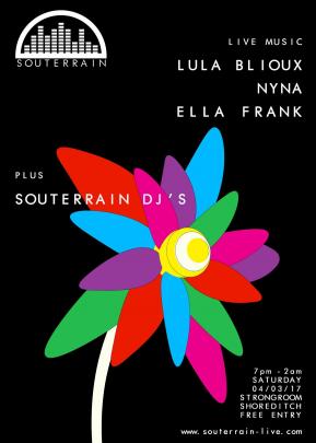 Souterrain Presents - Ella Frank + Nyna + Lula Blioux image